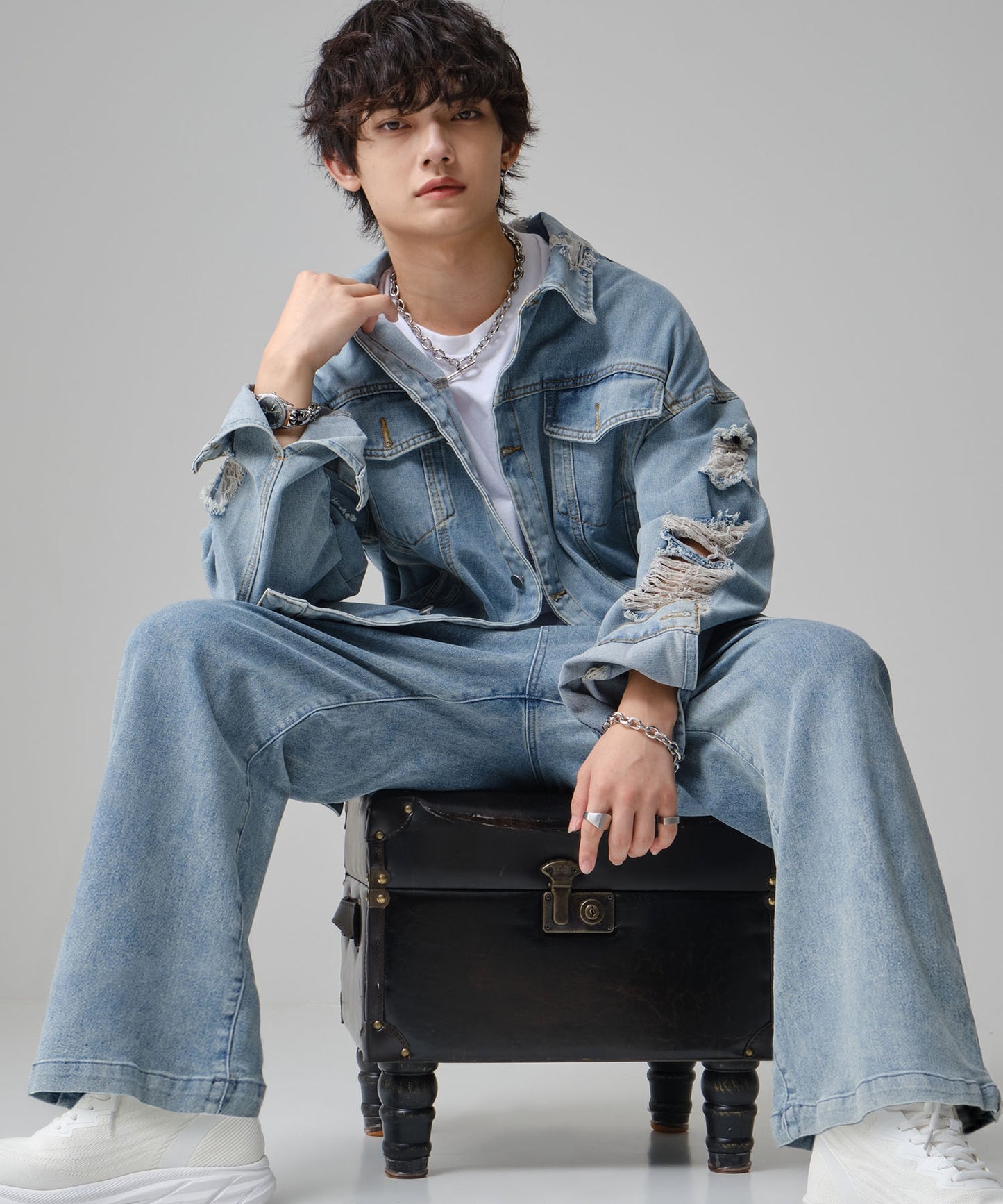 SUI-1998 通常丈 Tシャツ カットソー 長袖 トレーナーT 薄手 メンズ F5600-5605