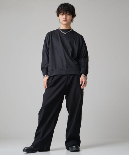 SUI-1998 通常丈 Tシャツ カットソー 長袖 トレーナーT 薄手 メンズ F5600-5605