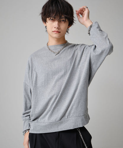 SUI-1998 通常丈 Tシャツ カットソー 長袖 トレーナーT 薄手 メンズ F5600-5605