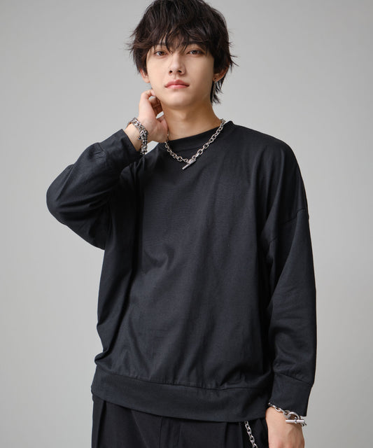 SUI-1998 通常丈 Tシャツ カットソー 長袖 トレーナーT 薄手 メンズ F5600-5605