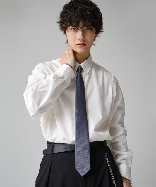 SUI-1998 ネクタイ 7cm ネイビー 格子 柄 メンズ ne191