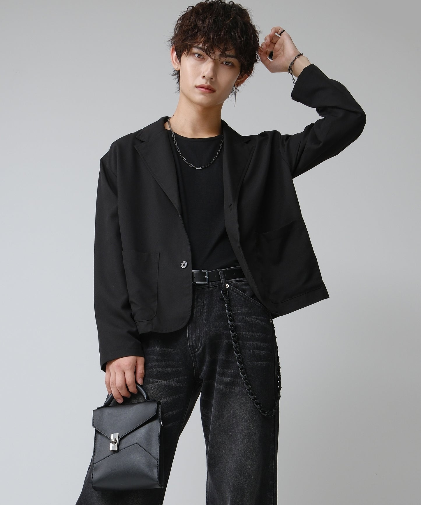 SUI-1998 2WAY ショルダーバッグ ハンドバック シンプル 鞄 メンズ chbag5