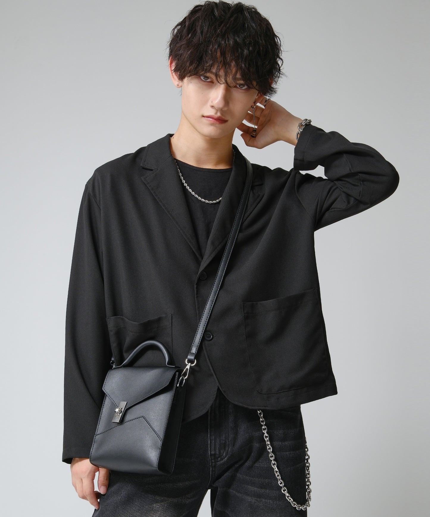 SUI-1998 2WAY ショルダーバッグ ハンドバック シンプル 鞄 メンズ chbag5