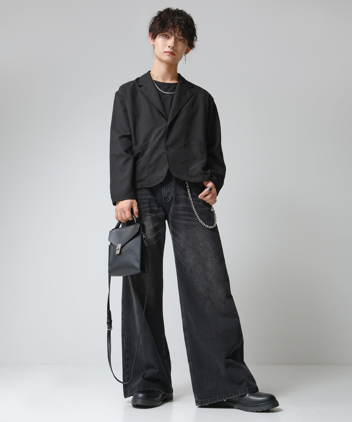 SUI-1998 2WAY ショルダーバッグ ハンドバック シンプル 鞄 メンズ chbag5