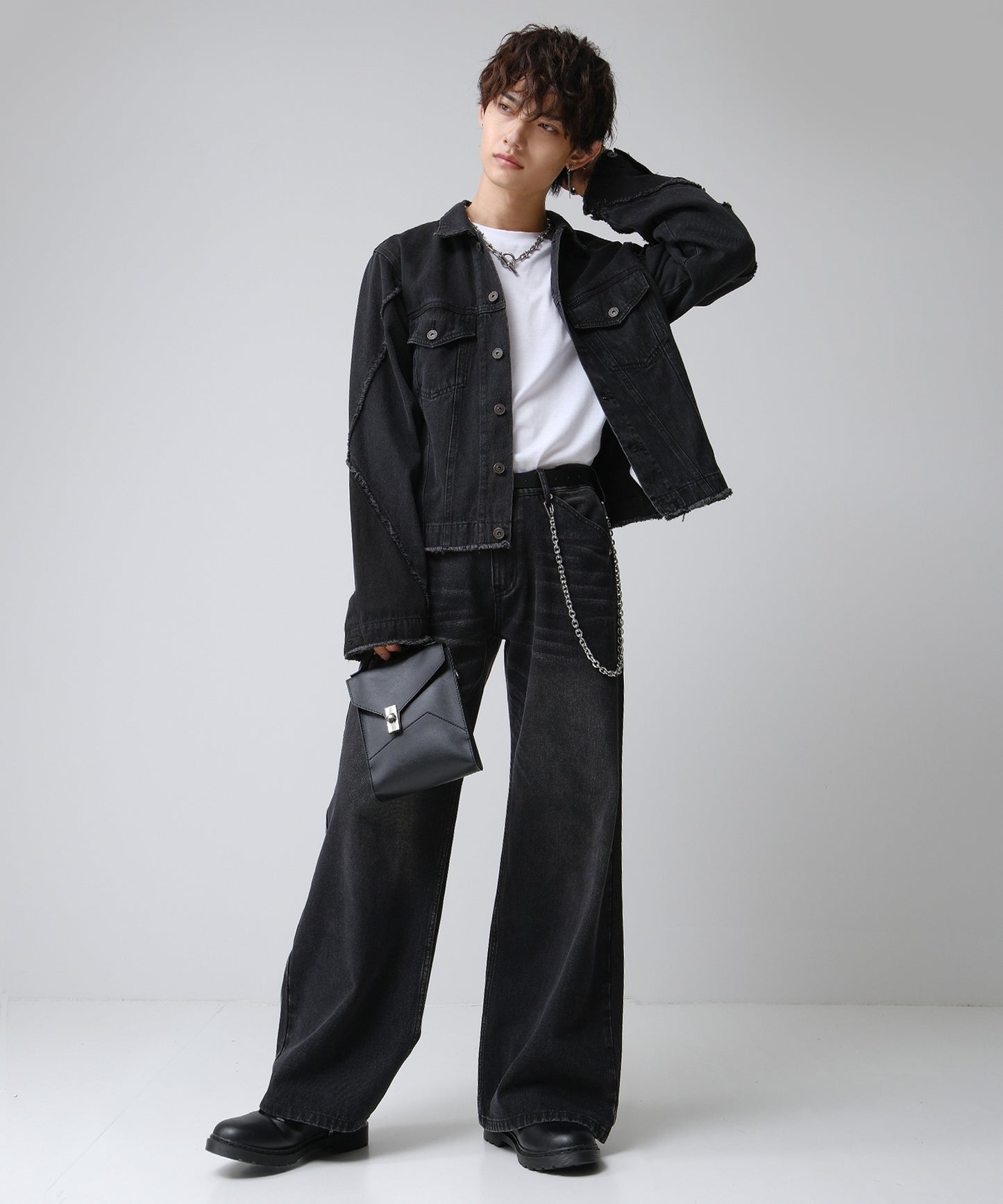 SUI-1998 2WAY ショルダーバッグ ハンドバック シンプル 鞄 メンズ chbag5