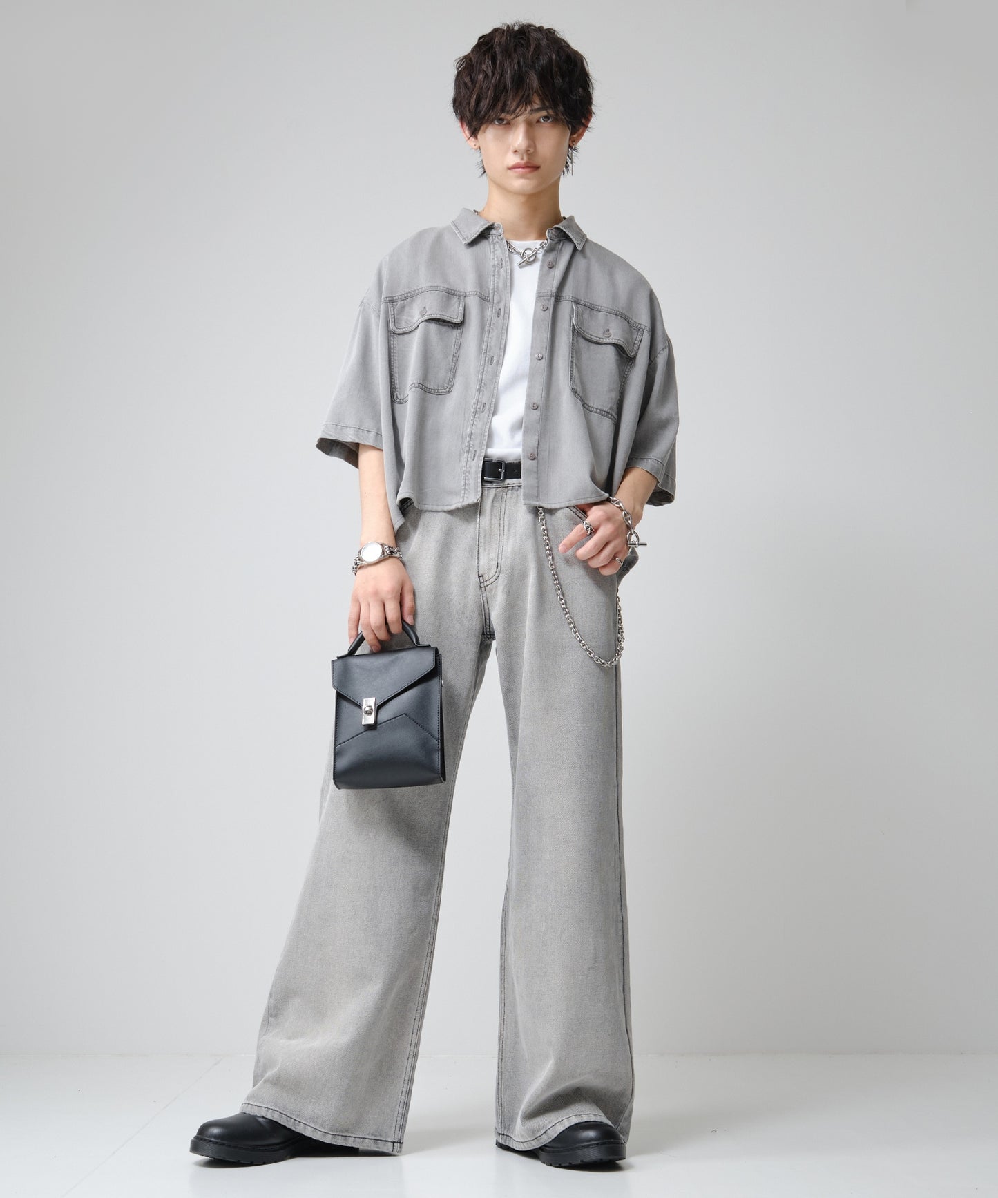 SUI-1998 2WAY ショルダーバッグ ハンドバック シンプル 鞄 メンズ chbag5