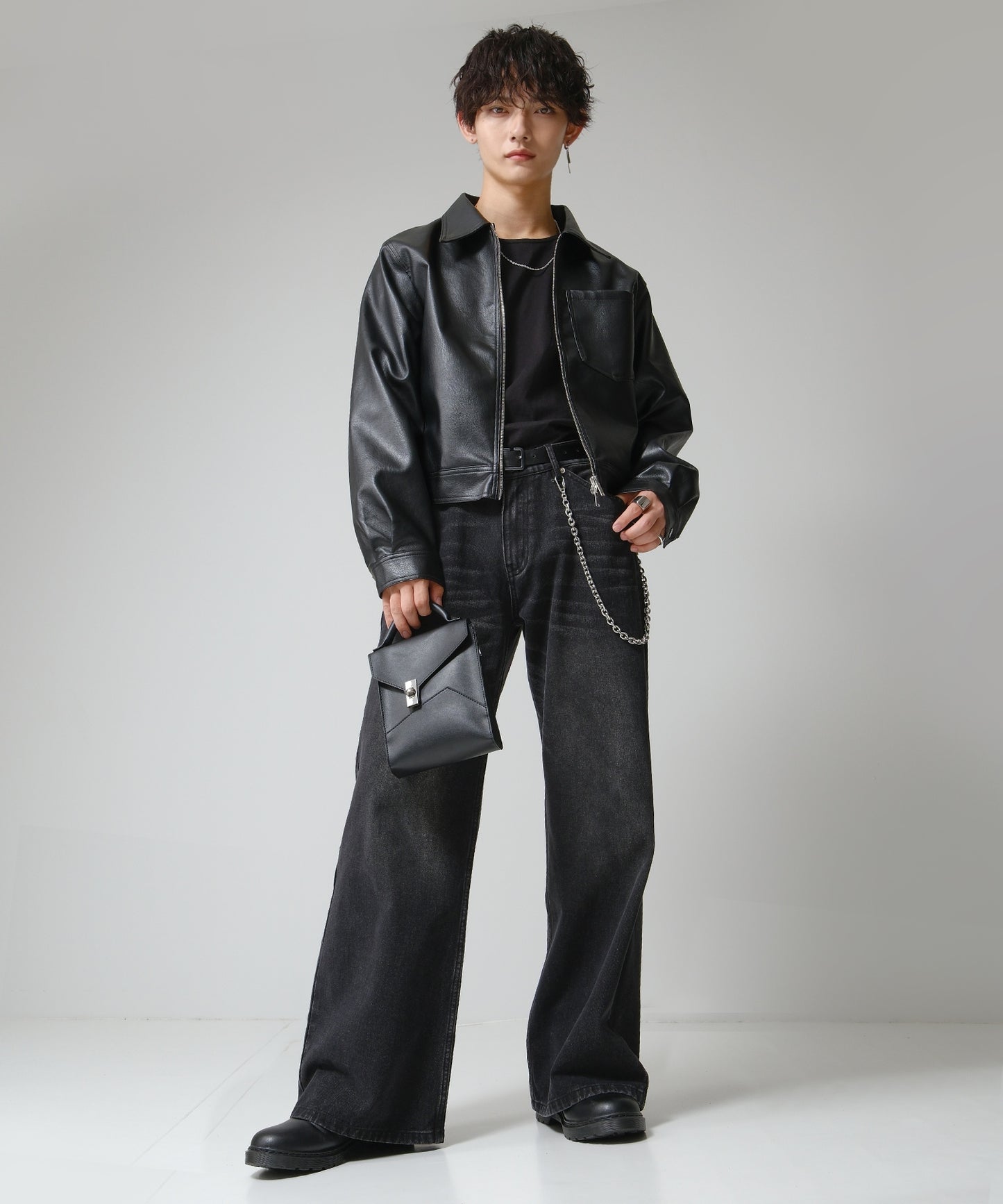 SUI-1998 2WAY ショルダーバッグ ハンドバック シンプル 鞄 メンズ chbag5