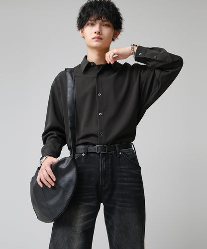 SUI-1998 ショルダーバッグ シンプル フェイクレザー 鞄 メンズ chbag6