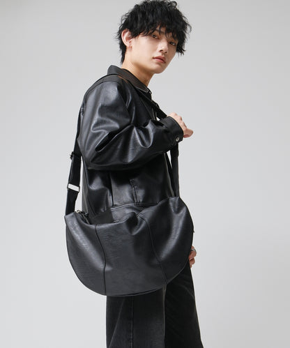 SUI-1998 ショルダーバッグ シンプル フェイクレザー 鞄 メンズ chbag6