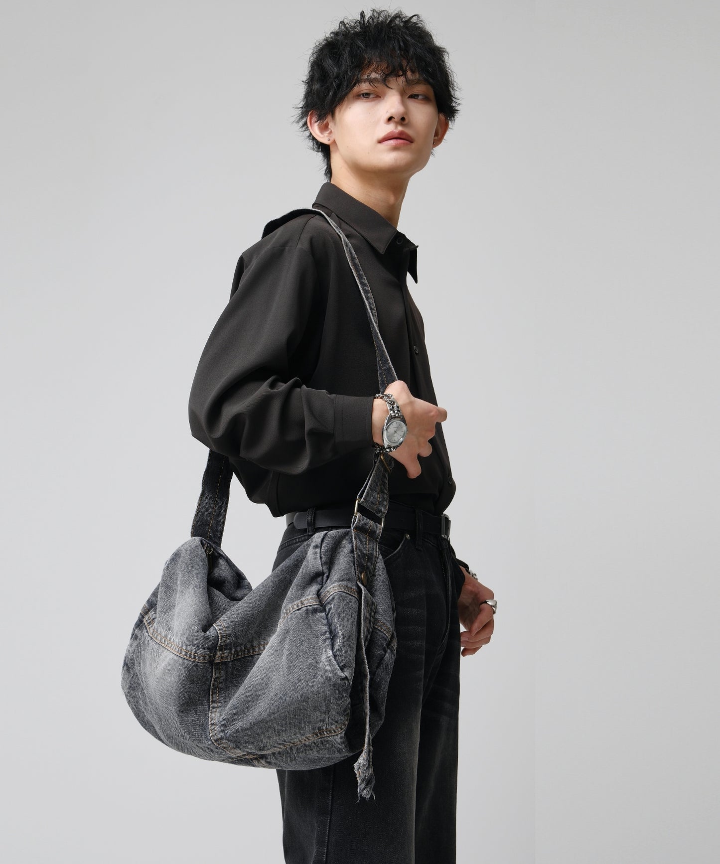 SUI-1998 ショルダーバッグ デニム 鞄 メンズ chbag7