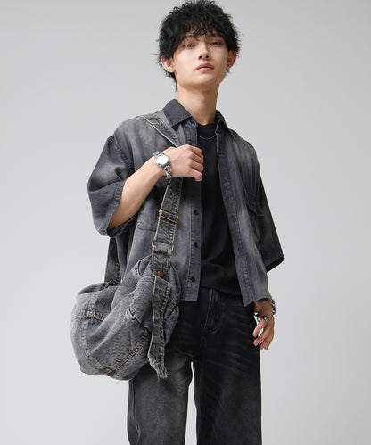 SUI-1998 ショルダーバッグ デニム 鞄 メンズ chbag7