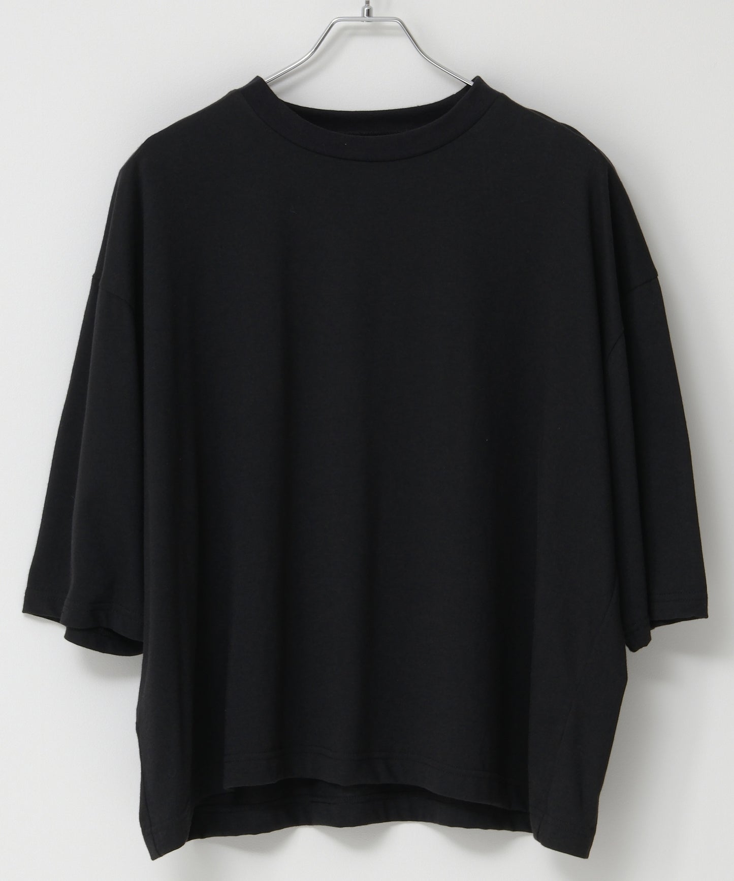 SUI-1998 短丈 薄手 七分袖 クルーネック ビッグシルエット ショート丈 メンズ F1450-1453