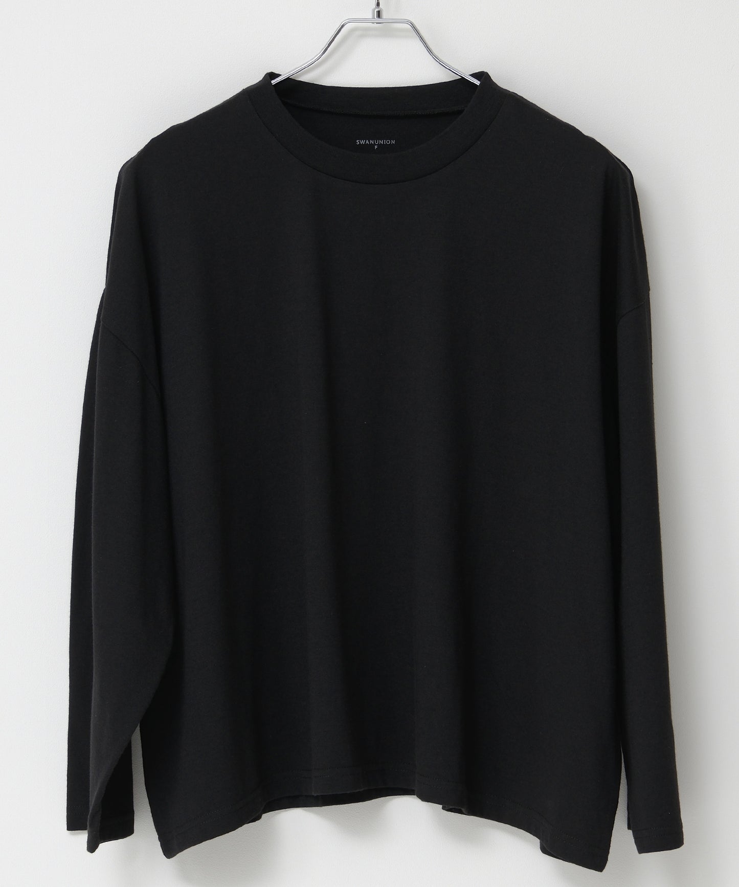 SUI-1998 短丈 薄手 九分袖 クルーネック ビッグシルエット ショート丈 メンズ F1460-1463