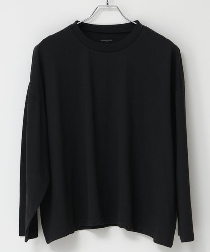 SUI-1998 短丈 薄手 九分袖 クルーネック ビッグシルエット ショート丈 メンズ F1460-1463