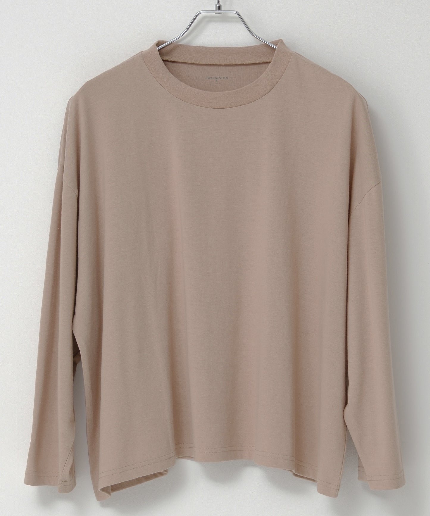 SUI-1998 短丈 薄手 九分袖 クルーネック ビッグシルエット ショート丈 メンズ F1460-1463