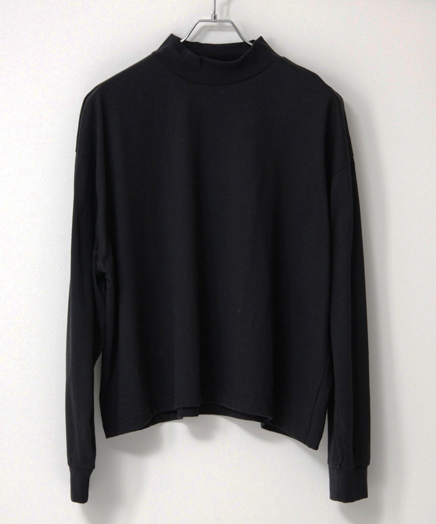 SUI-1998 短丈 薄手 長袖 モックネック ビッグシルエット ショート丈 メンズ F1480-F1483