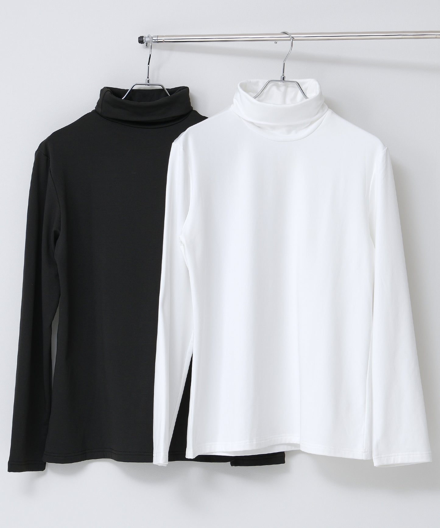 SUI-1998 通常丈 Tシャツ カットソー 長袖 裏起毛 ハイネック F461-462