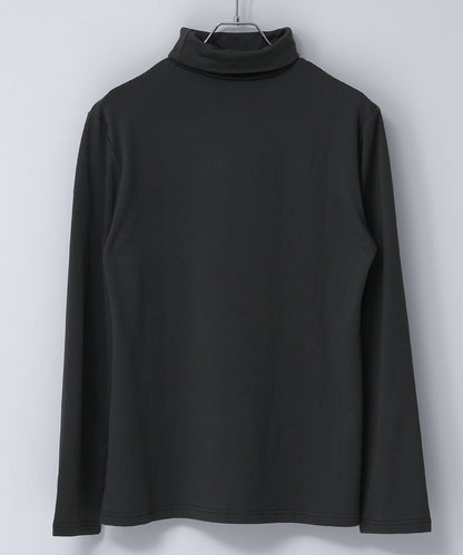 SUI-1998 通常丈 Tシャツ カットソー 長袖 裏起毛 ハイネック F461-462