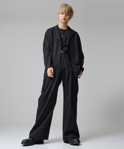 SUI-1998 通常丈 テーラードジャケット ワイドシルエット 薄手 ブラック グレー ライトグレー メンズ F465-467