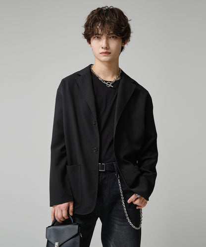 SUI-1998 通常丈 テーラードジャケット ワイドシルエット 薄手 ブラック グレー ライトグレー メンズ F465-467