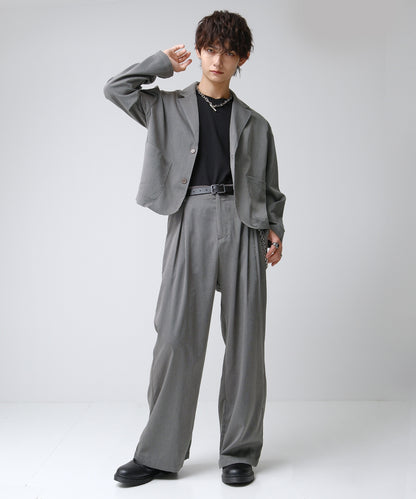 SUI-1998 スラックス ワイドパンツ 薄手 F485-487