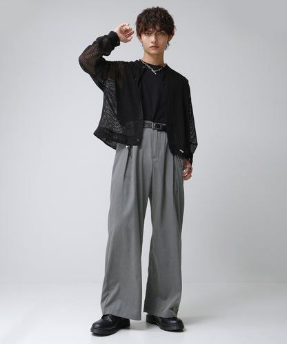 SUI-1998 スラックス ワイドパンツ 薄手 F485-487