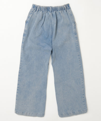 SUI-1998 デニムパンツ ワイドサイズ テーパード F496-498