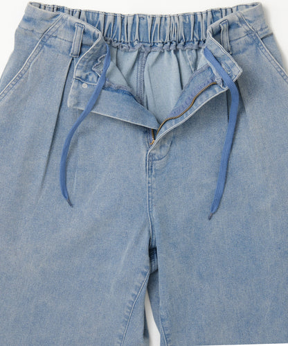 SUI-1998 デニムパンツ ワイドサイズ テーパード F496-498