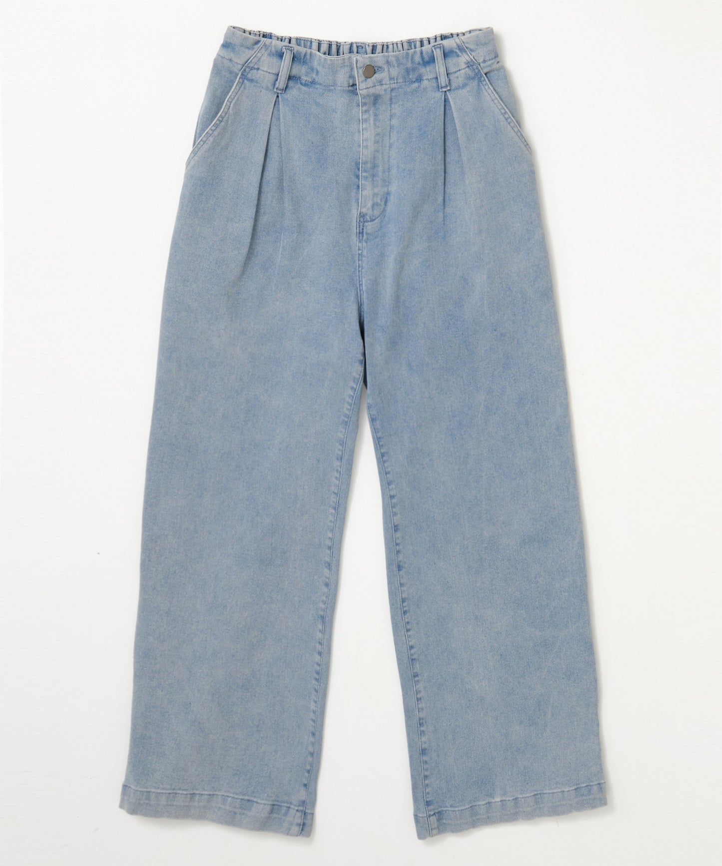 SUI-1998 デニムパンツ ワイドサイズ テーパード F496-498