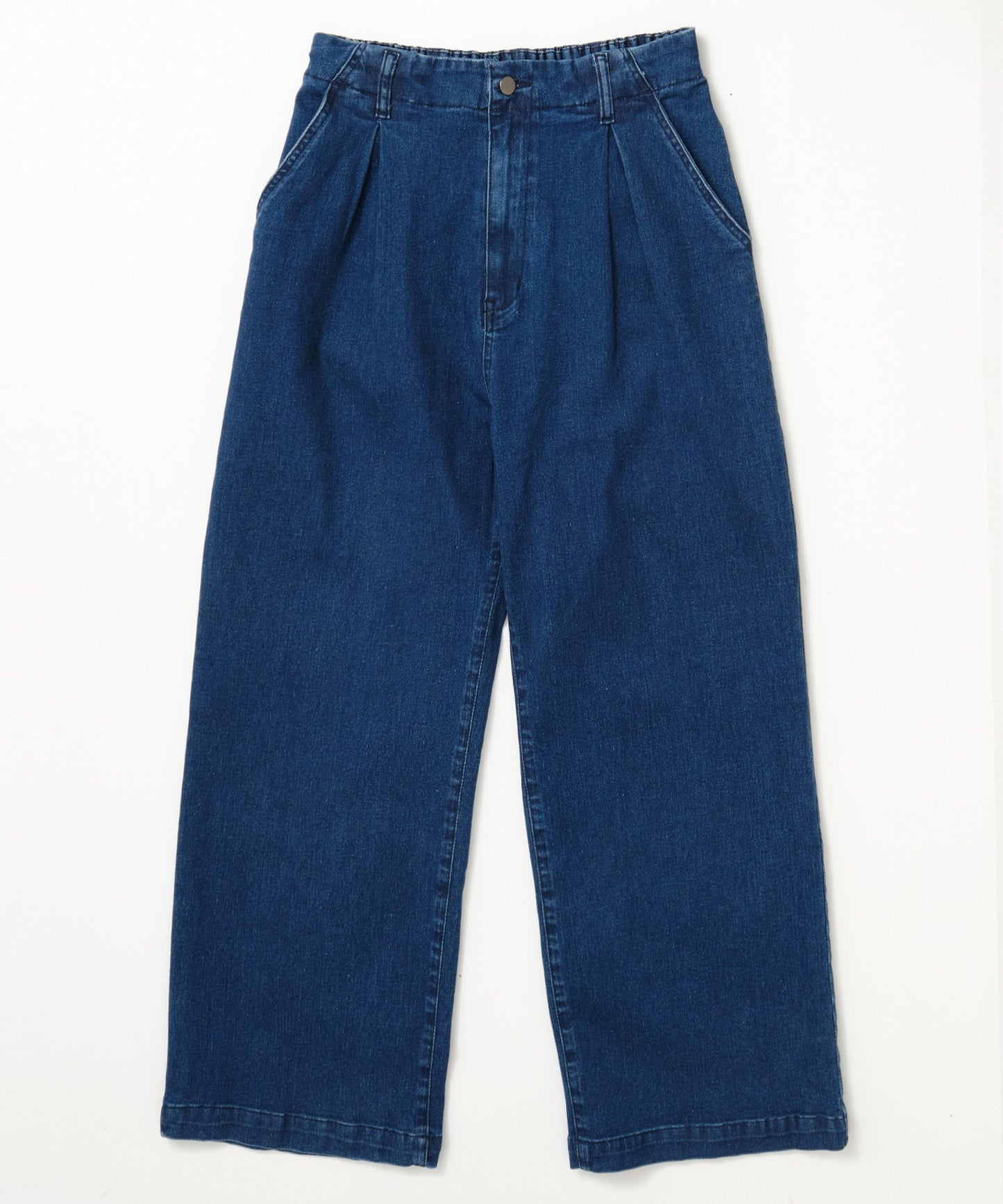 SUI-1998 デニムパンツ ワイドサイズ テーパード F496-498