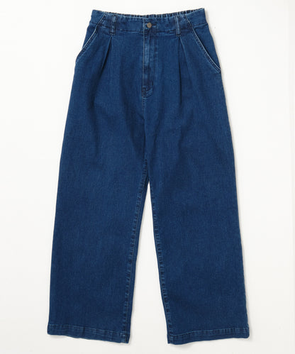 SUI-1998 デニムパンツ ワイドサイズ テーパード F496-498