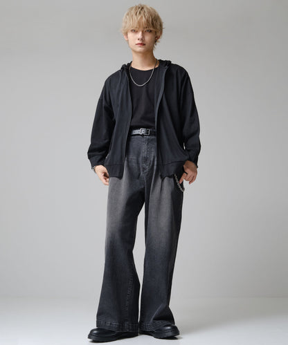 SUI-1998 通常丈 パーカー 長袖 ジップアップパーカー F5100-F5107