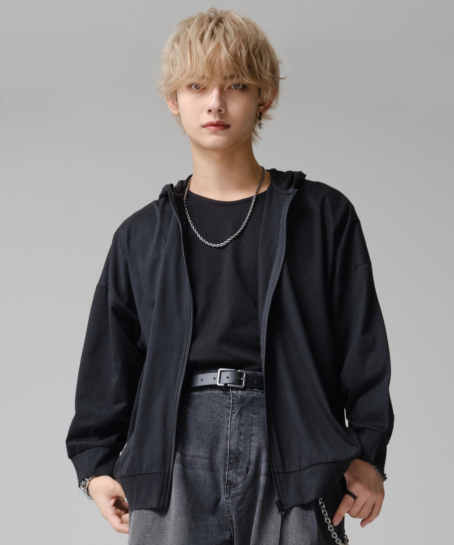 SUI-1998 通常丈 パーカー 長袖 ジップアップパーカー F5100-F5107