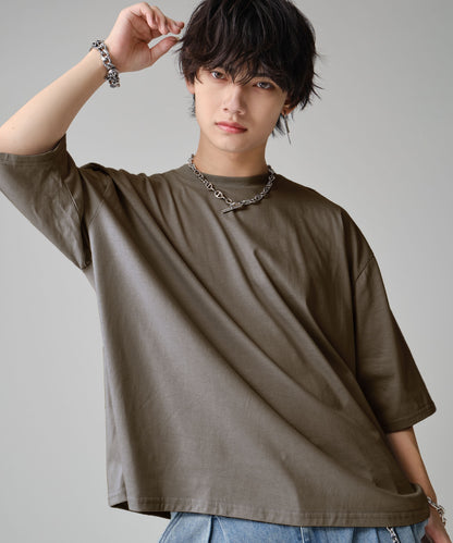 SUI-1998 通常丈 Tシャツ カットソー 七分袖 ビッグシルエット F5530