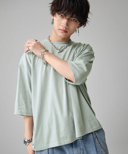 SUI-1998 通常丈 Tシャツ カットソー 七分袖 ビッグシルエット F5530
