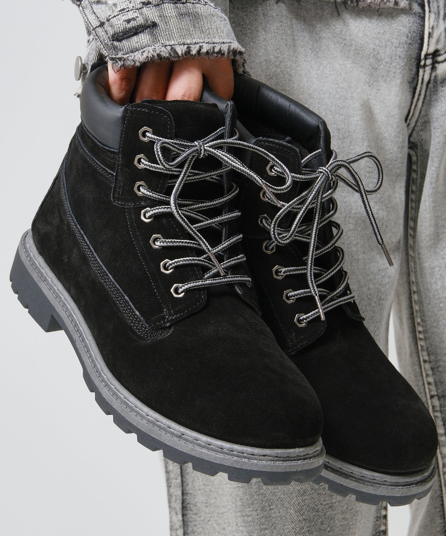 SUI-1998 身長 ７cm UP シークレットシューズ 本革 スエード ワークブーツ 靴 メンズ j-kutu50-51