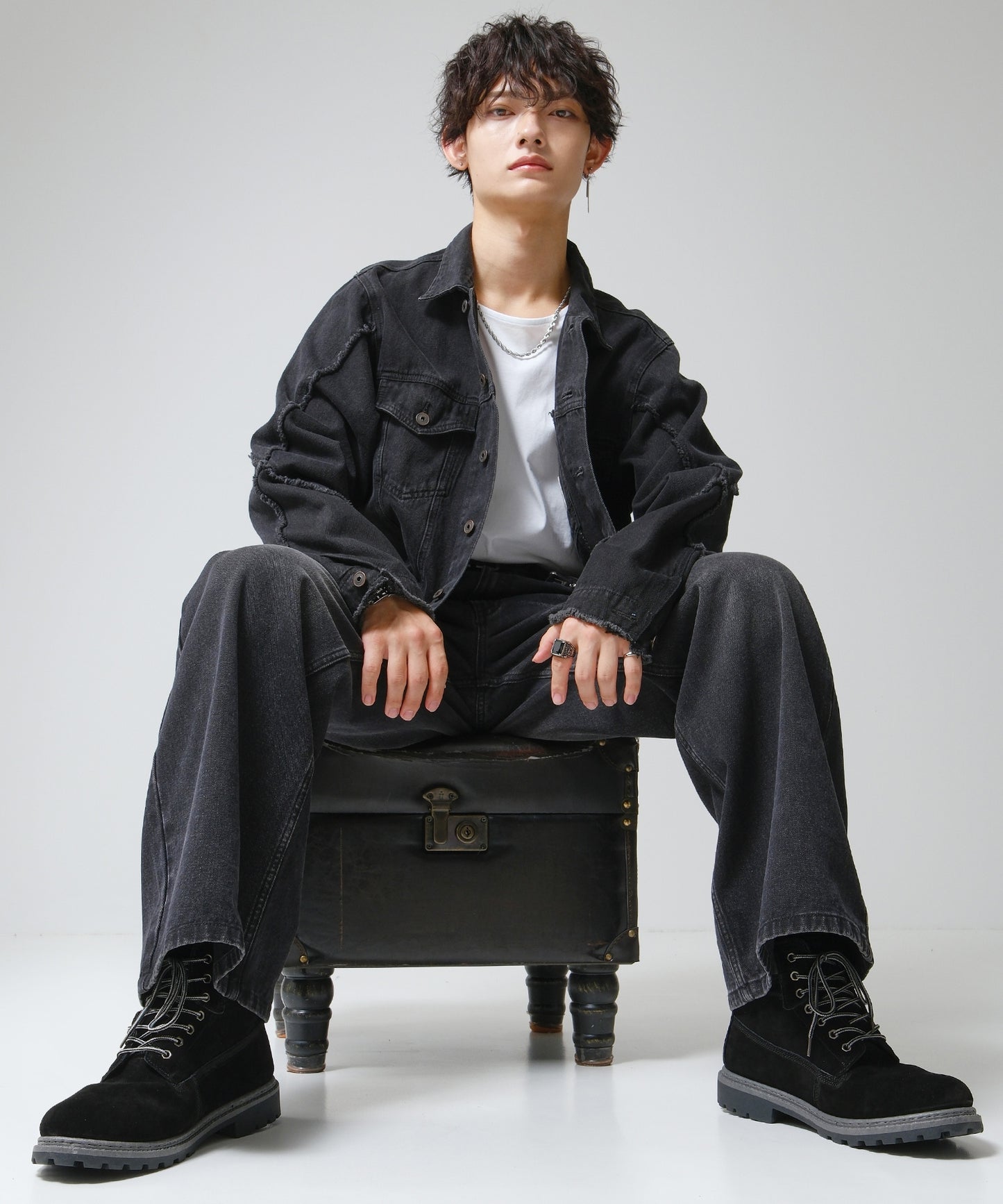 SUI-1998 身長 ７cm UP シークレットシューズ 本革 スエード ワークブーツ 靴 メンズ j-kutu50-51