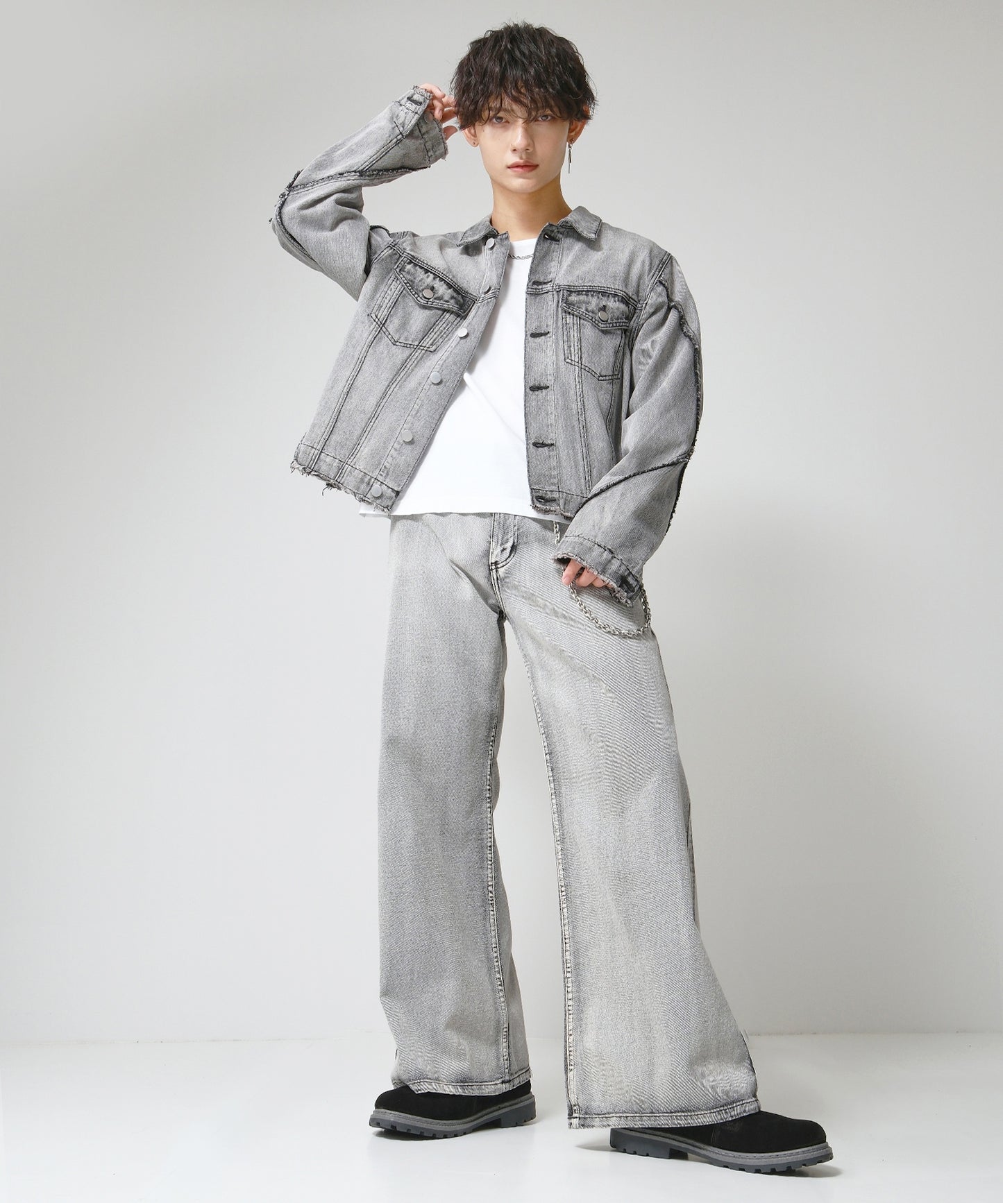 SUI-1998 身長 ７cm UP シークレットシューズ 本革 スエード ワークブーツ 靴 メンズ j-kutu50-51