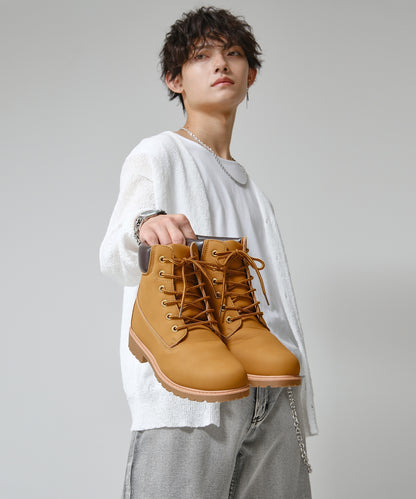 SUI-1998 身長 ７cm UP シークレットシューズ ワークブーツ 靴 メンズ j-kutu52-53