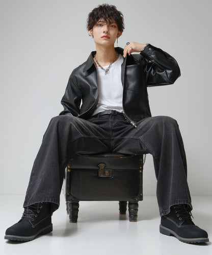 SUI-1998 身長 ７cm UP シークレットシューズ ワークブーツ 靴 メンズ j-kutu52-53