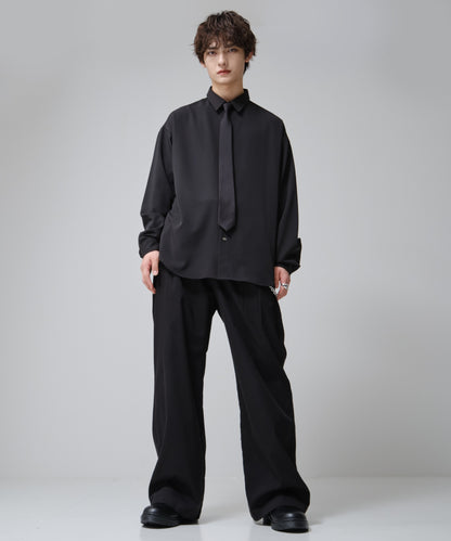 SUI-1998 ネクタイ 6cm マットブラック シンプル フォーマル メンズ ネクタイ kkne10