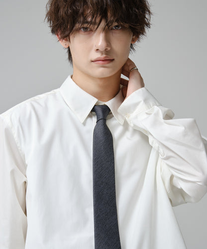 SUI-1998 ネクタイ 7cm グレー ダ－クグレー シンプル 二色糸 メンズ ネクタイ kkne11