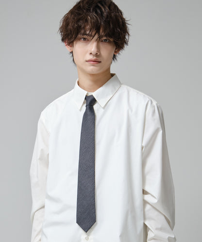 SUI-1998 ネクタイ 7cm グレー ダ－クグレー シンプル 二色糸 メンズ ネクタイ kkne11