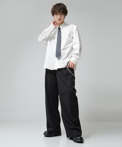 SUI-1998 ネクタイ 7cm グレー ダ－クグレー シンプル 二色糸 メンズ ネクタイ kkne11