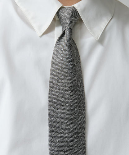 SUI-1998 ネクタイ 7cm シルバー ダークグレー シンプル 二色糸 メンズ ネクタイ kkne12