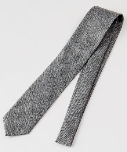 SUI-1998 ネクタイ 7cm シルバー ダークグレー シンプル 二色糸 メンズ ネクタイ kkne12