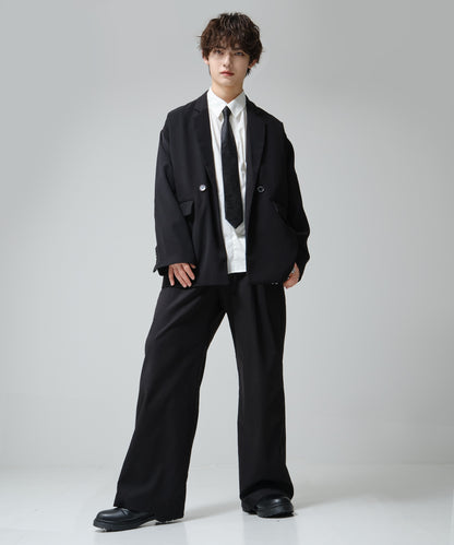 SUI-1998 ネクタイ 7cm ブラック ダークペイズリー シンプル 柄 メンズ ネクタイ kkne15