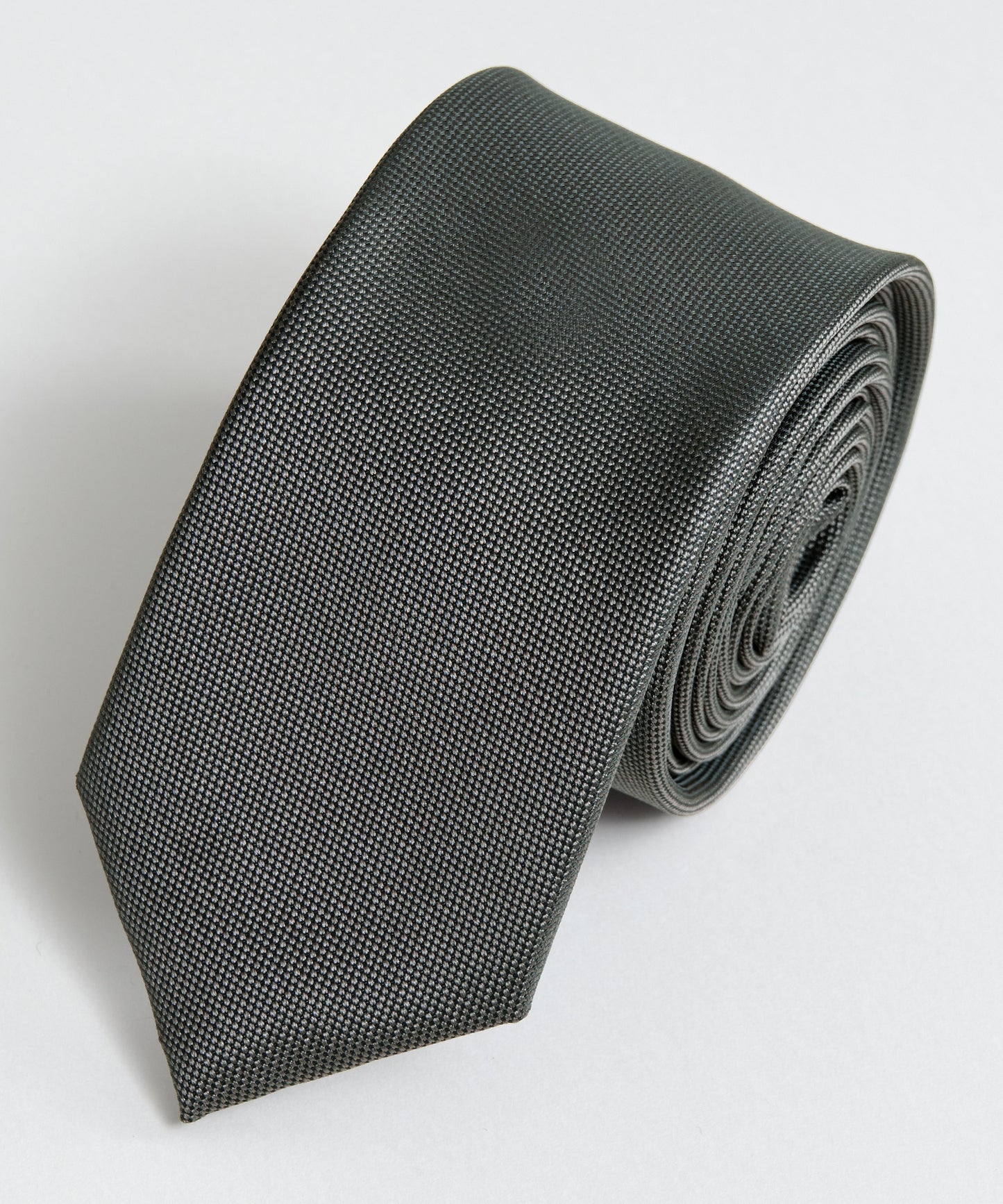 SUI-1998 ネクタイ 7cm チャコールグレー シンプル フォーマル メンズ ネクタイ kkne18
