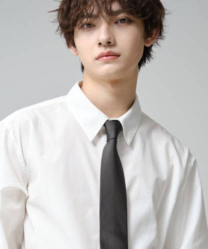 SUI-1998 ネクタイ 7cm チャコールグレー シンプル フォーマル メンズ ネクタイ kkne18