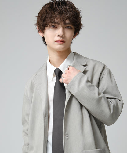 SUI-1998 ネクタイ 7cm チャコールグレー シンプル フォーマル メンズ ネクタイ kkne18